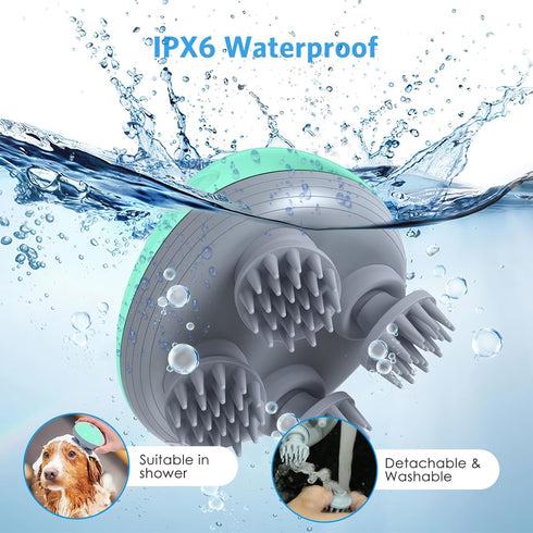 Upgraded Handheld Pet Massager, Electric Scalp Massager, Head and Back Scratcher for Relieving Tight Stiffness Muscles