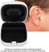 Behind-The-Ear Hearing Aid Case, Waterproof Drop Resistance Storage Box, Portable Protective Container for Hearing