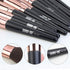 Makeup Brushes - 18 Pcs Professional Premium Synthetic Makeup Brush Set with Case, Travel Make up Brushes (Black Gold)