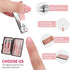 ZIZZON Mini Travel Manicure Set, 10 in 1 Stainless Steel Nail Clipper Grooming Kit with Case, Pink