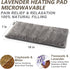 Microwave Heating pad with Washable Cover 7 * 16" Microwavable Moist Heat Pad for Neck Shoulder, Cramps, Back Pain Relief, Warm Compress Rice Bean Bag Hot Pack for Muscles, Joints, Lavender