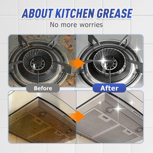 Spray,3.38 Oz (2PC 2 Kitchen Heavy Oil Cleaner All Purpose Kitchens Heavy Oil Cleaning Agent, Grease Remover,Kitchen