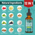 Berberine HCl Drops Supplement 3000 mg - Liposomal Liquid with Turmeric & Ceylon Cinnamon - 2 fl oz