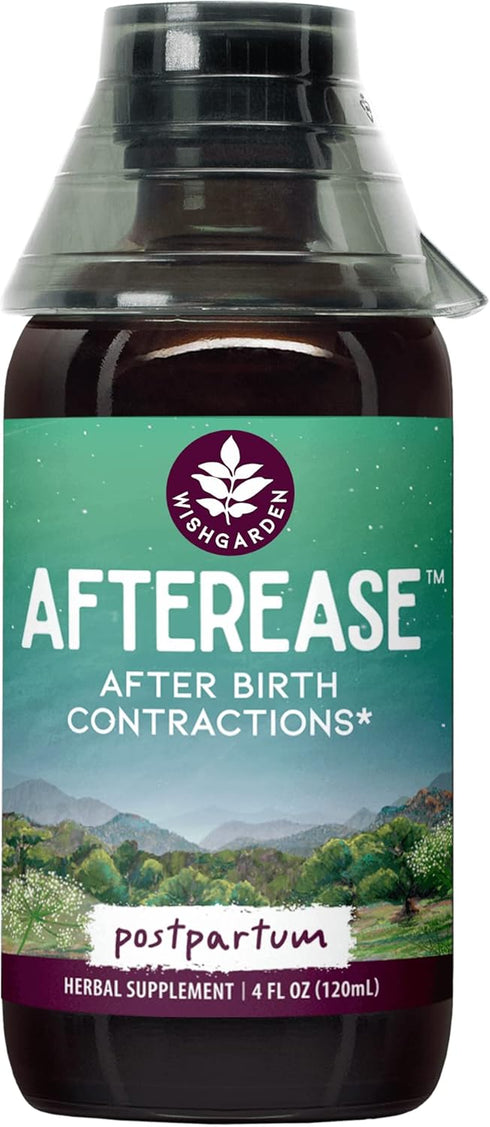 WishGarden Herbs AfterEase - All-Natural Herbal Supplement for After Birth Contractions, 4oz