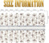 SILPECWEE 5 Sheets Rose Gold Full Nail Wraps, Stick on Nail Polish Strips with Glitter Flower Design for Women