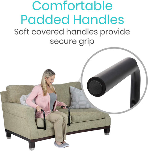 Vive Stand Assist - Mobility Standing Aid Rail for Couch, Chair - Assistance Handle for Patients, Elderly, Seniors