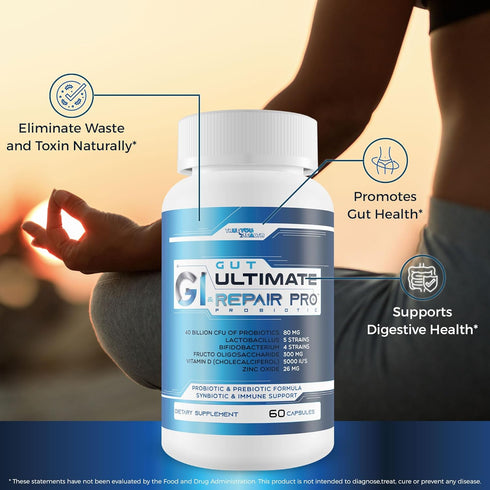 Gut & GI Ultimate Repair Pro Probiotic - Best Gut Probiotics for GI, Gut, & Vag Support - Women’s Probiotics for Health