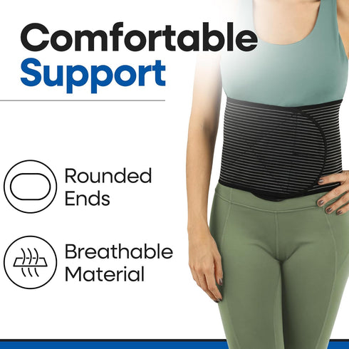 Hernia Belt for Men or Women, C Section Belly Binder & Abdominal Binder for Post Surgery, Pregnancy Tummy Tuck,