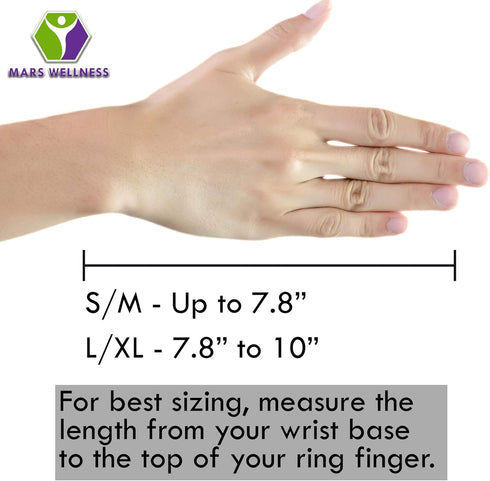 MARS WELLNESS Boxer Fracture Splint, 4th or 5th Metacarpal Splint Hand Brace for Broken Fingers, Small/Medium