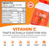 Buffered Vitamin C Powder Supplement - High Absorption Immune Support Drink, Blood Orange 26oz