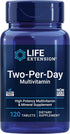 Life Extension Two-Per-Day High Potency Multi-Vitamin & Mineral Supplement, Gluten-Free, Non-GMO, 120 Tablets