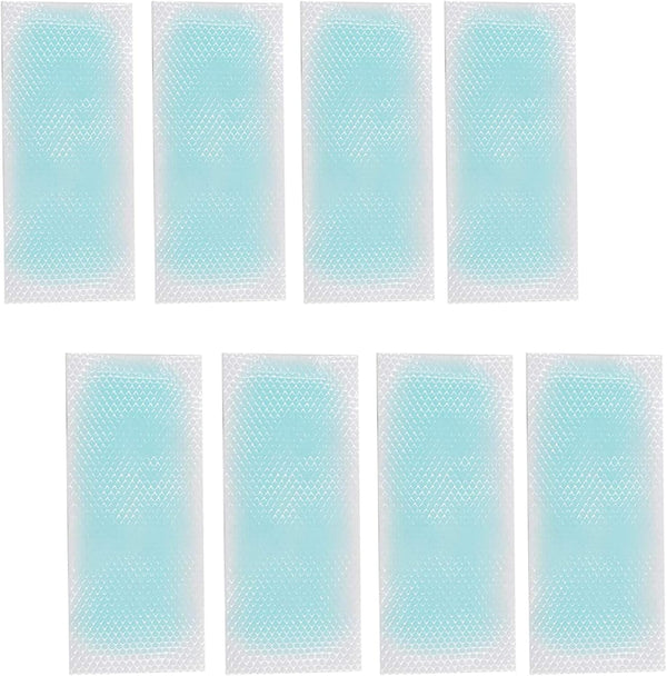 40 Pcs Fever Cooling Gel Patches, Cooling Forehead Strips for Headache, Toothache Pain Relief, Blue