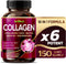 Organic Collagen 6,419 mg with Hyaluronic Acid, Biotin, Keratin, Resveratrol - Hair Skin, Nails Vitamins - Made in The