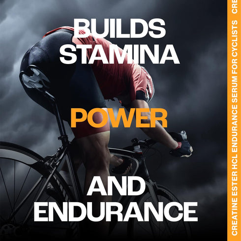 Cyclist-Optimized Creatine Serum, Cherry, 5.1 Fl Oz, Boosts Cycling Performance, Energy, Endurance & Focus