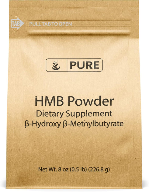 Pure Original Ingredients HMB (8oz) Non-GMO, Gluten-Free, Lab-Verified.