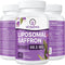 Liposomal Saffron Supplements 88.5 mg, Pure Saffron Extract Capsules for Mood, Energy, Vision & Focus, 60 Vegan