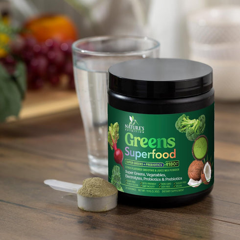 Greens Superfood Powder - Original Organic Greens Smoothie & Juice Mix, 28 Servings, Antioxidants, Probiotics,
