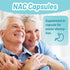 NAC Supplement, N-Acetyl Cysteine Capsules 800mg with Milk Thistle 200mg, 90 Count, Vegan, GMOs-Free