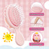Toddler Mini Hair Brush, Detangler Brush for Kids, Baby Massage Hair Brush for Thin Hair - Pink