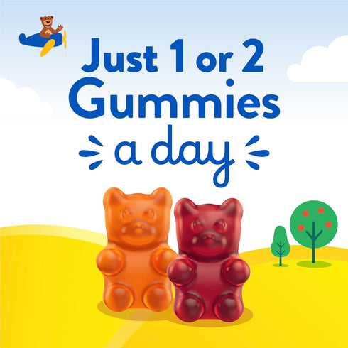 Gummy 2+ Gummy 95-190 190 Gummies L'il Critters Vites Daily Kids Multivitamins Assorted Fruit Flavors for Ages Toddlers