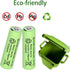 16 Packs AA 1600mAh 1.2V Ni-MH High Performance Rechargeable Batteries for Solar Light Replacement, Toys
