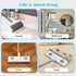 IMHO Clip3 1 Mesh Screen Cleaner, Glass Wiper, Dust Paper in Wet and Dry Screen Cleaner with Long Handle Wiper