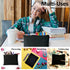Koolmox 20 Makeup Bags in Bulk - 9x7 Large Plain Black Canvas Pouches with Zipper