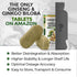 Ginko Biloba & Panax Ginseng Supplement - Red Ginseng Brain Supplement for Memory, Focus, and Good Vision - 120 Tablets