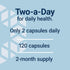 Life Extension Two-Per-Day Multivitamin, 120 Capsules, Non-GMO, Gluten-Free, Over 25 Vitamins, Minerals & Extracts,