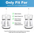 Replacement Brush Heads for WaterPik Sonic-Fusion 2.0, 6 Count with Covers for SF-01/SF-02/SF-03/SF-04 (White)