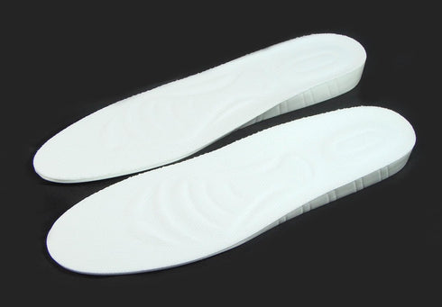 siny 2cm 0.8" Full Length Shoe Insoles Height Increase Cushion for Women Foot Care White Lift Kit