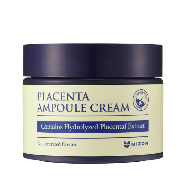 MIZON Placenta Ampoule Cream, Highly Concentrated Skin Renewal Skincare, Free of Parabens (1.69 fl oz)