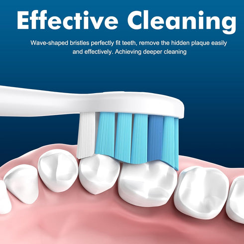 Electric Toothbrush Replacement Heads for Philips Sonicare, Compatible with G2 C1 C2 (4 Packs)
