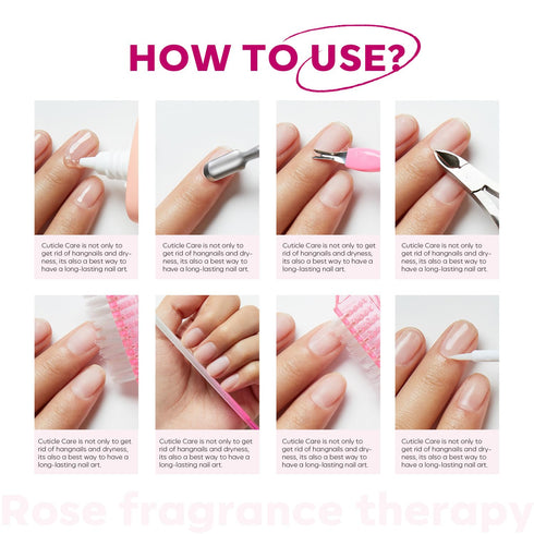 Modelones Cuticle Care Kit - Cuticle Remover Cream, Oil, Trimmer, Pusher & Nipper for DIY Nail Manicure