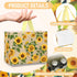 SolarGlory Large Sunflower Gift Bag with Yellow Tissue Paper and Greeting Card Sunflower Wrapping Paper for Women Girl