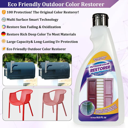 USHINE GARDENS 16.5oz Outdoor Color Restorer Plastic Vinyl Shutter Restorer Faded Sun-Damaged and Oxidized Possessions
