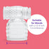 Multi-Textured Clear Deluxe Wand Attachment for Enhanced Pleasure