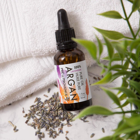 Pre De Provence Moroccan Argan Oil for Skin, Face, Hair, & Nails (1 oz) - Lavender