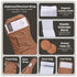 Pack 10pc Trust Your Gut Organic Cotton Castor Oil Wraps, Reusable Breathable Stomach, Neck & Foot Wraps + Breast Pads