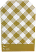 Merry & Bright Gold Gift Tag Stickers, 2 x 3 Inch Holiday Labels, Roll of 100 with 4 Festive Designs