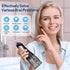 Water Dental Flosser Cordless for Teeth Pick Cleaning - Powerful Oral Irrigator with 6 Adjustable Modes,320ML Portable & Rechargeable IPX7 Waterproof Cleaner Picks for Home Travel (Black)