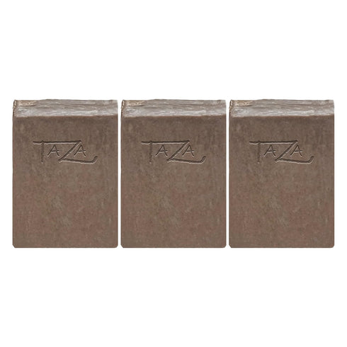 Taza Premium Dead Sea Mineral Mud Natural Soap (Pack of 3), Each 5.3 oz for Radiant Skin