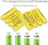 XFULL 12 Packs 1.2V 900mAh AA Ni-Cd Rechargable Batteries for Solar String Lights, Garden Yard Lawn Landscape Lighting