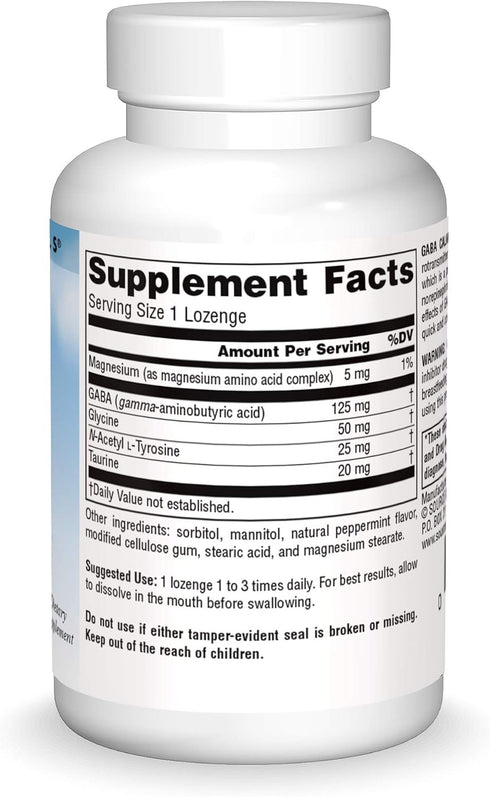 Source Naturals Serene Science, GABA Calm Quick Dissolving Peppermint Flavor - 30 Lozenges