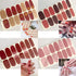 JERCLITY 24 Sheets Solid Color Nail Polish Strips, Press On Nail Stickers Full Wraps for Women