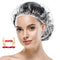 MORGLES Reusable Waterproof Shower Caps, 100 Pcs Disposable Plastic Shower Caps for Women, Home & Travel