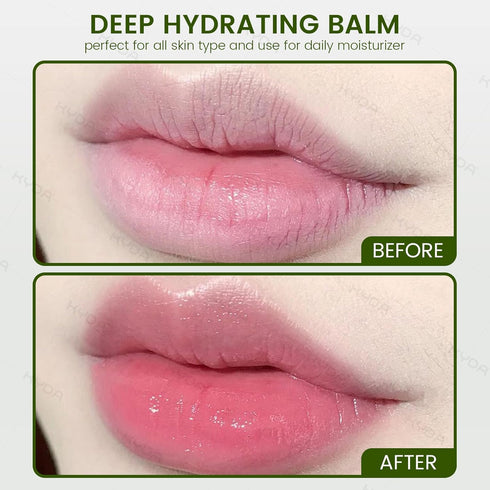 Ownest 10 Pcs Aloe Vera Lip Balm, PH Color Changing Lipstick from Green to Natural Pink, Deep Hydrating