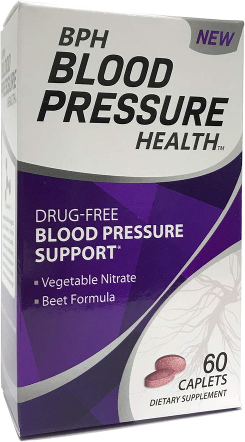 Blood Pressure Health Maintenance Dietary Supplement, 60 Count, Purple Beetroot Caplets