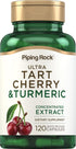 Piping Rock Turmeric and Tart Cherry Capsules | 120 Count | with Black Pepper Extract | Vegetarian, Non-GMO, Gluten Free