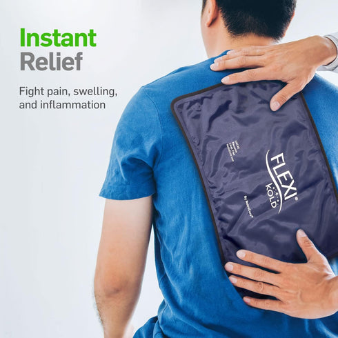 FlexiKold Gel Ice Pack, Standard Large (10.5" x 14.5"), Reusable for Injuries